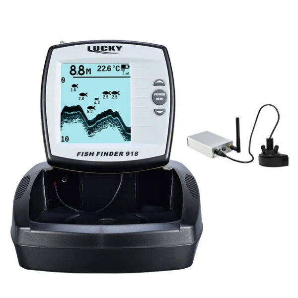 LUCKY FF918 Remote Control Bait Boat Fish Finder 3.5" LCD perating range 300m Depth Range 100M Wireless