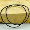 2.5-3mm artificial synthesis Black Diamond gemstone beads necklace 18Inches Thanksgiving Day National Style Christmas Relief Calming Fancy