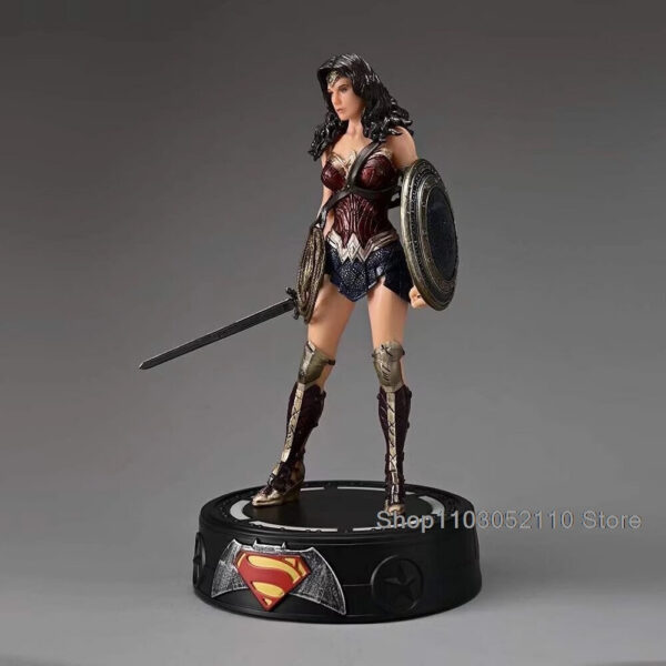 6304cefa5ca2fa53 LED Justice League Batman Wonder Women Superman Model Toy Superheroes Figure Collectible toys Birthday Gifts 20cm