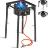 6307f29cb7bc5c18 BACOENG Hockerkocher Gas 10KW, Campingkocher Inklusive 1.5 m Schlauch und 50 mbar Druckregler