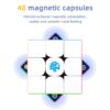 631fed96c1e03b8d 3x3x3 Magnetic Magic Speed Cube Stickerless Gan 356M Professional Fidget Toys GAN 356 M Lite Cubo Magico Puzzle
