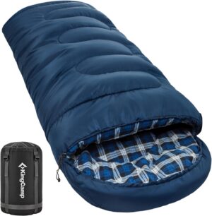 63200d9a2055f4ee KingCamp Outdoor Sleeping Bag Warm Portable Lightweight 3-4 Seasons Camping Sleeping Bag 300g/400g Filling for Adults