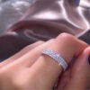 14K White Natural Diamond Jewelry Bizuteria Gemstone for Women De Wedding 14 K Gold Anillos Mujer Ring
