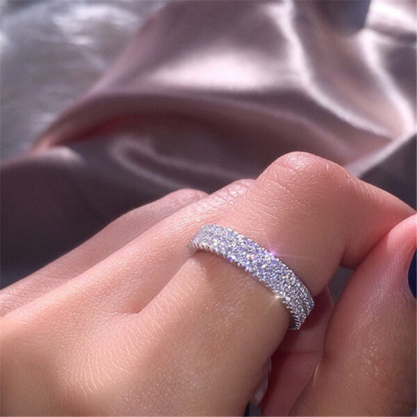 14K White Natural Diamond Jewelry Bizuteria Gemstone for Women De Wedding 14 K Gold Anillos Mujer Ring