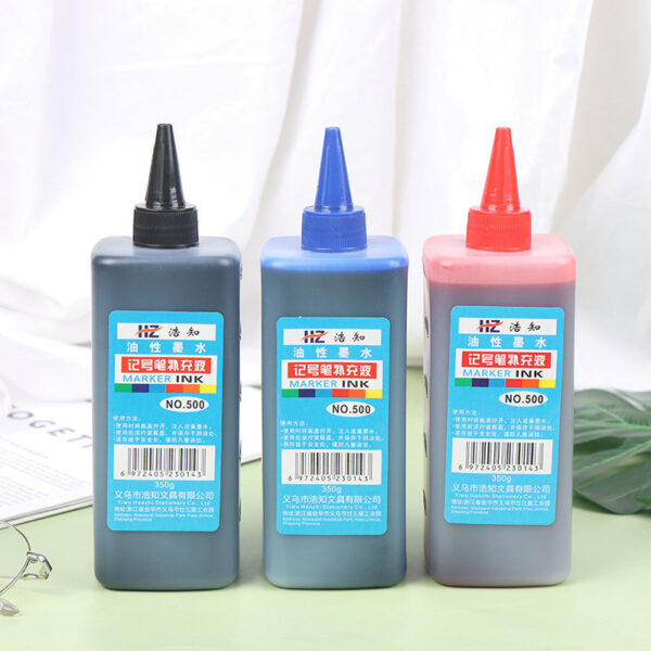 6338c1b36eff7fd1 500ml Permanent Dry Graffiti Oil For Marking Pen Add Ink, Smooth And Easy To Use Stationery