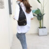633aff974fa07d2b Quilted Casual Chest Bag, Lightweight Foldable Sling Bag, Portable Trendy Versatile Shoulder Bag