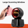 633d2e435f265b88 1D 2D QR Wired Barcode Scanner High-speed Platform Hands-Free Automatic Sense Reader USB Port Plug&Play for Window Android