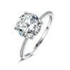 634793be472f873e 2023 Classic Luxury Real Solid 925 Sterling Silver Ring 3Ct 10 Hearts Arrows Zircon Wedding Jewelry Rings Engagement For Women