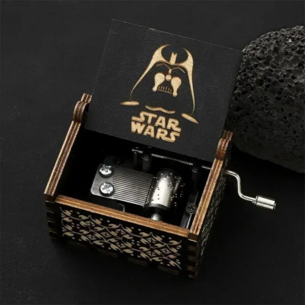 634bdb68fed14948 Stars Wars Anime Theme Wooden Hand-cranked Octave Creative Music Box Couple Wedding Friend Birthday Xmas Decora Gifts