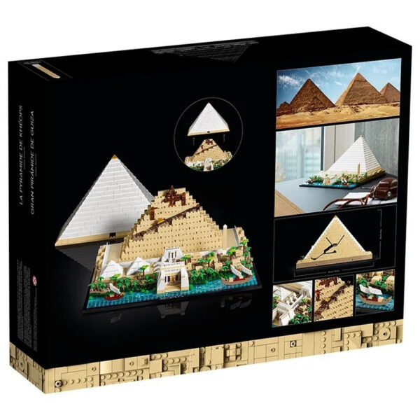 6354380d59c83869 Hot Classic 21058 The Great Pyramid of Giza Model City Architecture Street View Building Blocks Set DIY Assembled Toys Gift