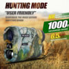 REVASRI Laser Rangefinder 1000 Yards Rechargeable Battery Hunting Range Finder with Target Acquisition Technology E