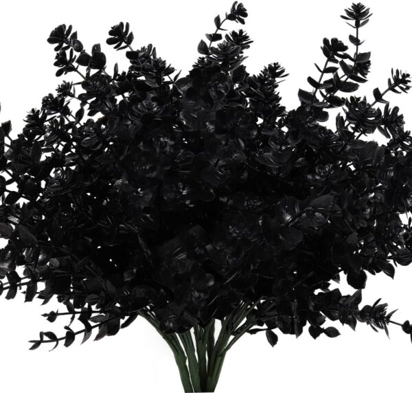 636f42a7831b463f RECUTMS 12 Bundles Outdoor Artificial Flowers UV Resistant Fake Boxwood Plants, Faux Greenery for Indoor Outside Hanging Plants Garden Porch Window Box Home Wedding Farmhouse Décor(Yellow)