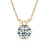 Lnngy 0.5ct-5ct Moissanite Pendant Necklace With Certificate For Women Original Real 925 Silver Chain Solitaire Drop Necklaces