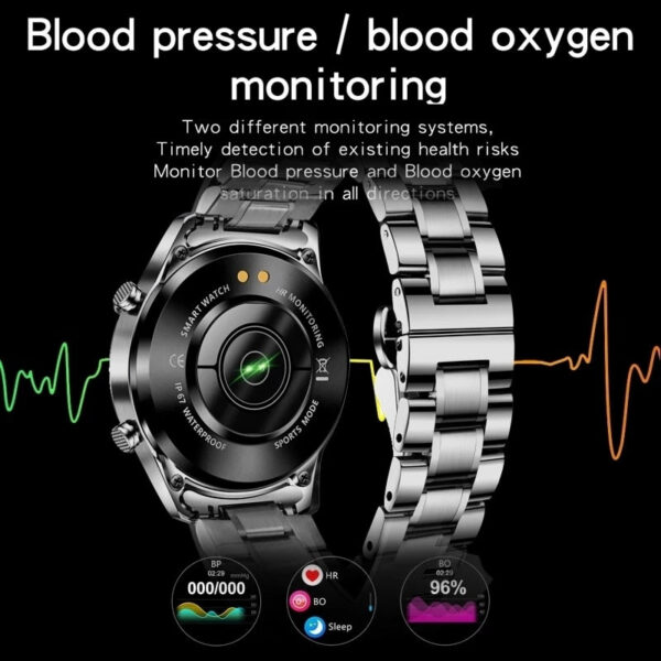 6399075edd64f5ad LIGE 2024 Smart Watch Full Circle Touch Screen Bluetooth Call Men Smartwatch Waterproof Sport Activity Fiess Watch+Box