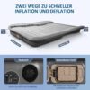 639af74e3548b4a1 AKUDY Selbstaufblasendes Auto Luftmatratze mit Integriertem Elektropump| Mit 2 Kopfkissen | Auto Luftmatratze Geeignet für SUV, Camping Zel