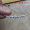 Smyoue Total 1.1ct All Moissanite Necklace for Women Sparkling Lab Diamond Pendant Jewelry 100% S Sterling Sier GRA