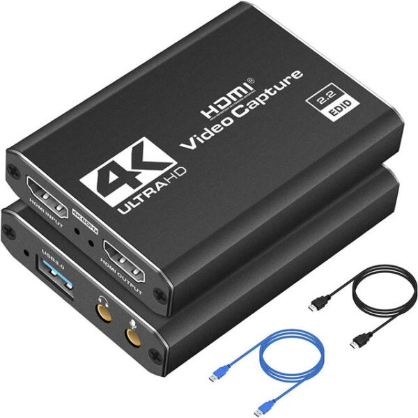 4k Hdmi Video Capture Card Streaming Black Full Hd 1080p 60fps Usb Cam k Game Audio For Nintendo Switch Ps5 3ds Xbox Ps4