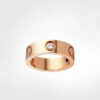 63ceecfe9e260103 Classics Love Ring designer women 4mm 5mm 6mm Gold Plated With diamonds Designer for lovers Wedding ring Anniversary Jewelry gift with box