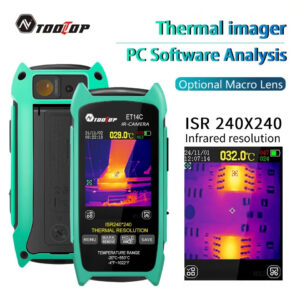 63d912ba38c07c90 TOOLTOP ET14C 2.8inch Thermal Imager 25Hz Home Thermal imaging Camera ISR240x240 Thermography with Stand Electrical Fault Detect