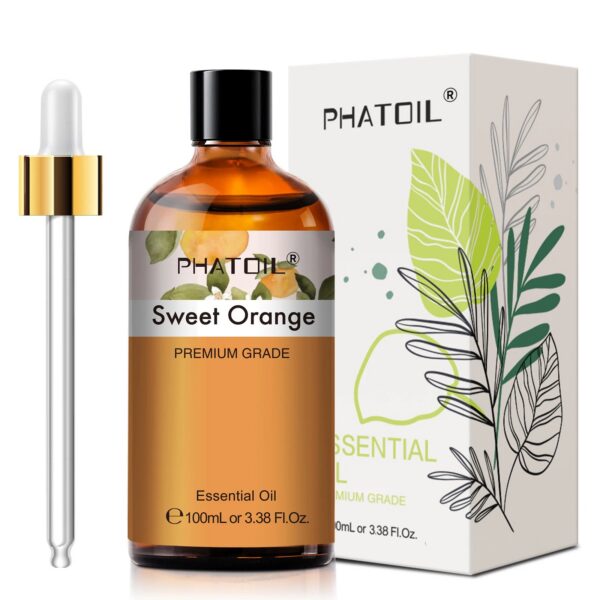 63e382c3ffb84822 PHATOIL 100ml Essential Oils Lemon Eucalyptus Sweet Orange Cinnamon Vanilla Aroma Oils for Humidifier Diffuser Aromatherapy