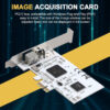 63ec7f71e7288127 Expansion PCIE To AV Surveillance HD 640X480 Resolution Video Image Capture Card