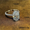 63f95c41a69c322f Women Vintage Oval Cubic Zirconia Ring, Lab‑Created Zircon Promise Engagement Wedding Band