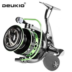 2024 New All-Metal Black Green Freshwater Seawater Dual Use Max Drag 12Kg Spinning Reel Durable Carp Fishing Tackle