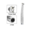 Dental High Speed LED E-Generator Handpiece 2/4 Holes Standard Head Push Button Ceramic Bearing Dentist Tips Triple Water