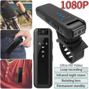64063be2a3163947 HD 1080P Mini Bicycle Stand Law Enforcement Recorder Detection Magnetic Function Outdoor Sports Camera