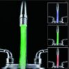 Bathroom LED 3-Color Light-up Temperature Kitchen Glow Water Saving Faucet Aerator Nozzle Shower
