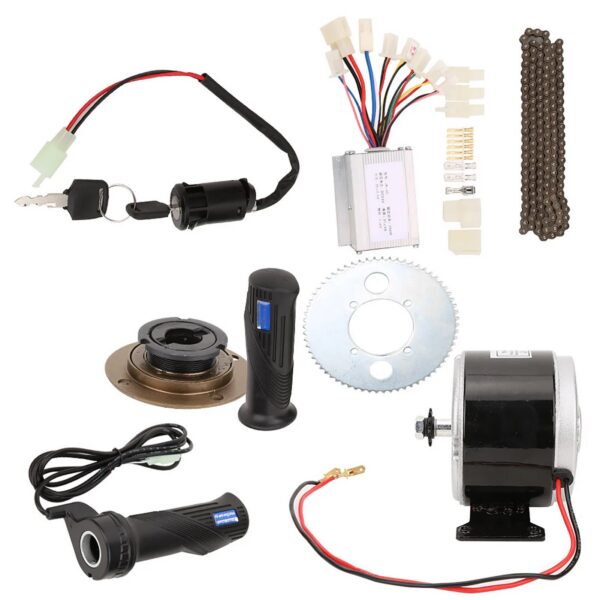 640e309c6aabf7f7 9Pcs/Set 250W 24V Brush Motor Set Bicycle Bike Conversion High Speed Kit Accessory