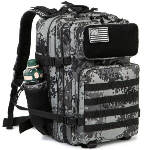 6415c9e7f04c9cea 45L Molle Tactical Backpack Bag Hunting MOLLE Backpack GYM For Men EDC Outdoor Hiking Survival Rucksack Witch Bottle Holder