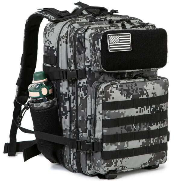 6415c9e7f04c9cea 45L Molle Tactical Backpack Bag Hunting MOLLE Backpack GYM For Men EDC Outdoor Hiking Survival Rucksack Witch Bottle Holder