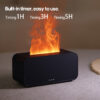 6417aca36047d7ae New Simulation Flame Aromatherapy hine Mini Air LED Colorful Light Timer Humidifier Home Perfume Diffuser