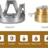 641ca029478f97c6 REDCAMP Mini Spirit Burner, Ultralight Portable Alcohol Stove for Backpacking Hiking Outdoor, Small Lightweight Camping Stove for BBQ Cooking Picnic, Black