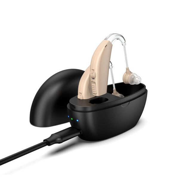 BTE Sound Amplifier Severe Rechargeable Hearing Aid For The Deaf People
