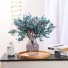 642879b3c485639a Momkids 6 Pcs Babys Breath Bulk Artificial Faux Silk Flower Gypsophila Bouquet Winter Real Touch Fake Floral for Office Kitchen Wedding Restaurant Centerpieces Christmas Party Decor (White)