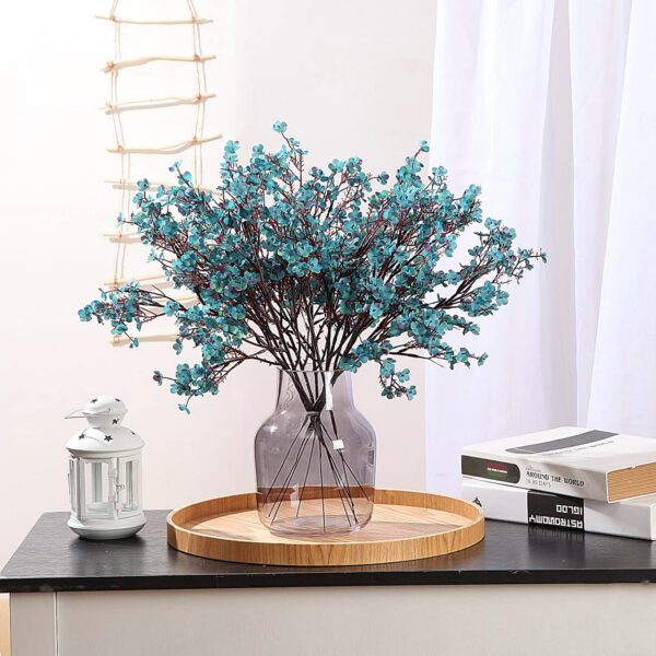 642879b3c485639a Momkids 6 Pcs Babys Breath Bulk Artificial Faux Silk Flower Gypsophila Bouquet Winter Real Touch Fake Floral for Office Kitchen Wedding Restaurant Centerpieces Christmas Party Decor (White)