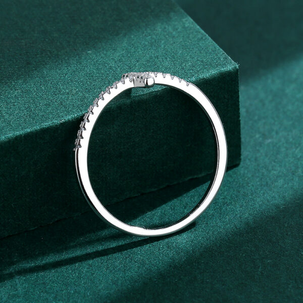 642915bf9167b7b1 NEW Exquisite Ring for Women Real S Sier Eternity Cross Zircon Small Diamond Fashion Engagement Party Gifts Jewelry