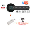 RAYKUBE BLE Fingerprint Door Digital Electronic Lock with Password/Key/IC Card/ Smartlife/ Tuya APP Unlock