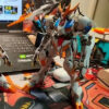 1/144 Gundem Animation Assembled Action Figures Hg Life Destiny Storm Free Dragon Peach Archangel Unicorn Red Heretic Model Toy