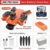 6437bb1cb55cfc36 L900 Pro MAX GPS 4K Professional HD Dual Camera 5G Wifi 360° Obstacle Avoidance Brushless Foldable Quadcopter RC Drone Toy