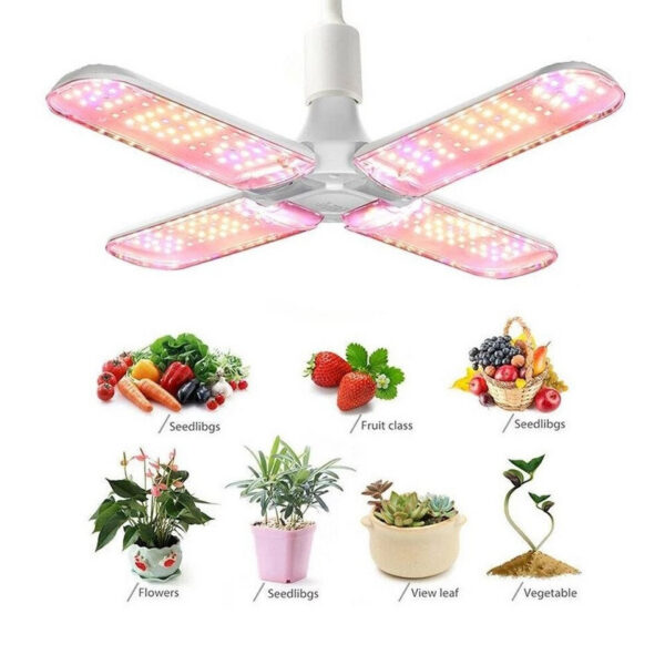 645651ab7dcbf034 24W 36W 48W LED Light E27 Foldable Phyto Full Spectrum SMD2835 Bulb for Indoor Plants Bloom Flowering Grow Lamp Garden