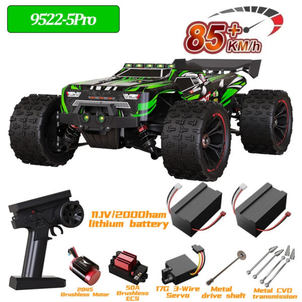 646d69bc127b900a 9522PRO 85KM/H High-speed RC Car Brushless Four-wheel Drive Off-road Drift 1:16 Professional Racing Car 9522 50KM/H Boy's Toy