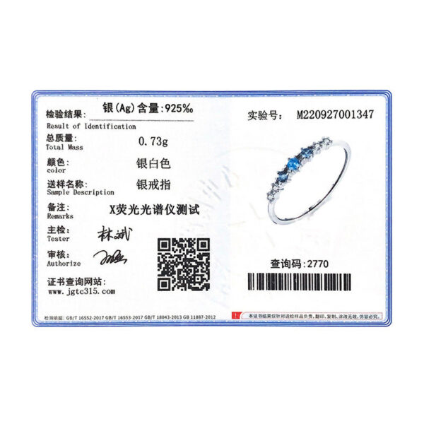 Modian Sterg Sier Simple Stackable Fashion Thin Finger Ring Charm Blue Zirconia Rings For Women Wedding Fine Jewelry
