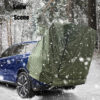 Outdoor Car Rear Tent Camping Picnic Car Rear Tent with Canopy Car Rear Extension Tent Sunshine-Proof Rain-Proof Car Rear Tent