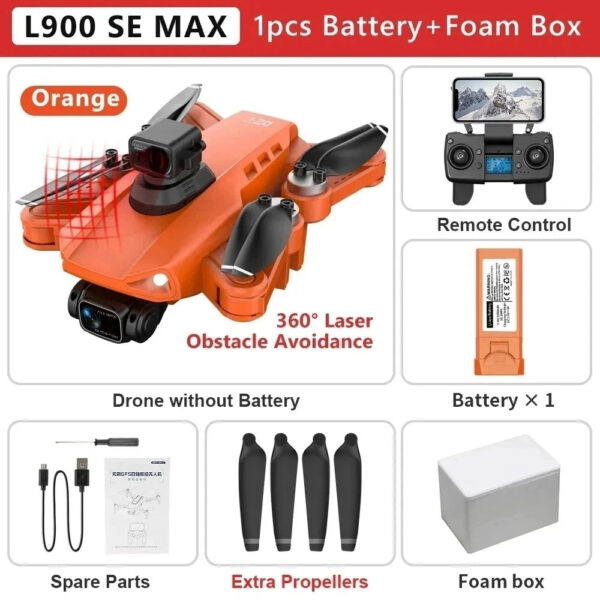 647c74de3442241d L900 Pro SE MAX GPS Drone 4K Professional Dual HD Camera 5G WIFI FPV 360° Obstacle Avoidance Brushless Motor Rc Quadcopter Dron