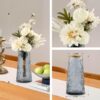 Faux Flowers in Vase,Artificial Flowers in Vase,Table Centerpieces for Dining Room,Flower Centerpieces for Tables,Fake Flowers with Vase,Kitchen Table Decor,Coffee Table Decor
