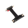 PCIE X1 Dual 90 Degree Right Angle Extension Cable PCI Express 1x Riser Card Ribbon Extender