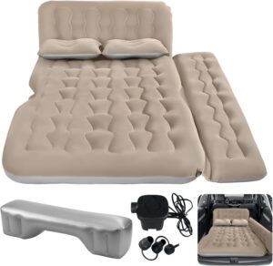 SUV Air Mattress Camping Bed - Car Mattress Back Seat Portable Foldable Car Air Bed SUV Sleeping Pad Car Bed Mattress for Sedan SUV Truck